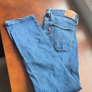 Levi's Classic Mid Rise Skinny Indigo Jeans